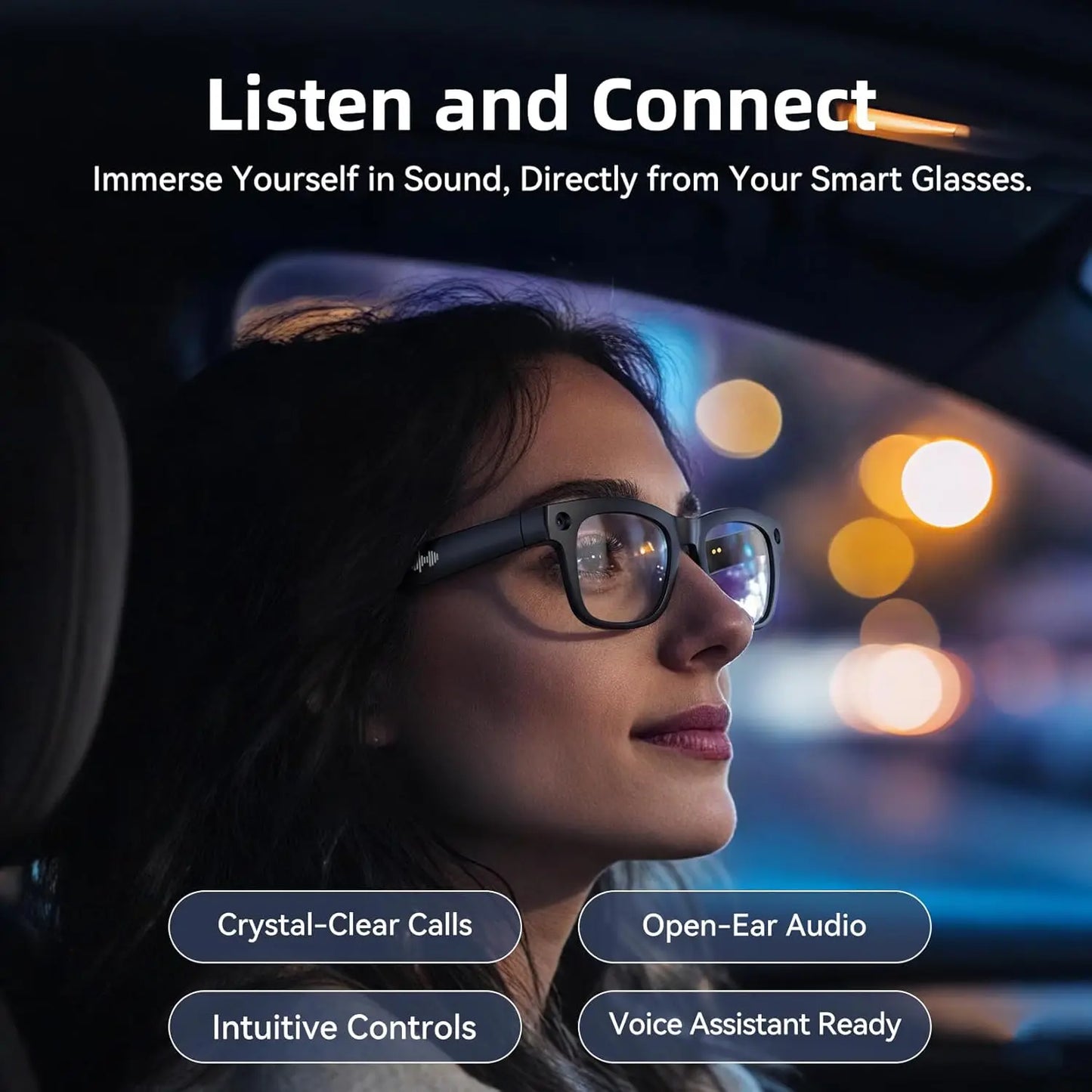 2026 New Smart AI Glasses 1080P HD Video Record Camera ChatGPT Bluetooth Call 32GB ROM Language Translation Music Sunglasses Men